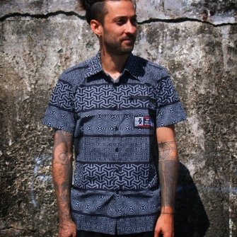 Chemise STRAIGHT Pattern All Over gris | Street Couture Alt – XORGIN WEAR