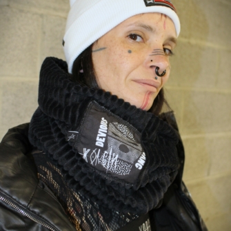 Snood Velvet Noir – Tour de Cou Doublé