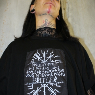 T-shirt Oversize Noir – Série Limitée – Patch Sorcières & Dos Xorgin Trash