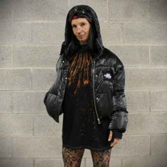 Doudoune TRASH – Effet Froissé & Big Patch