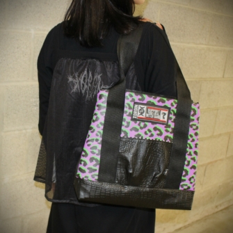 Luxury Witch– Sac à Main Vegan Léopard Purple & Green