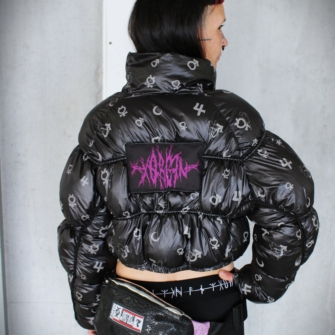 Doudoune Crop Upcycling “Sailor Moon Edition” – Patch XORGIN