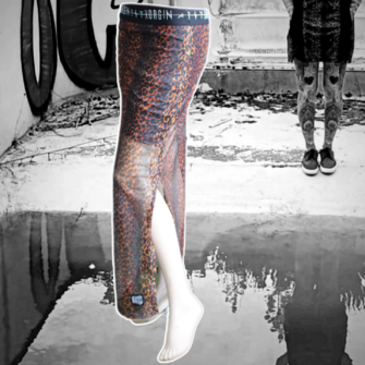 Jupe Longue SUCCUBE – Léopard Transparent