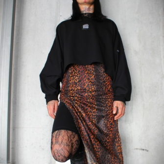 Jupe Longue SUCCUBE – Léopard Transparent