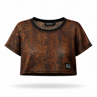 Crop Top Oversize Freaky 3.0 Mesh Leo | Alt Fashion
