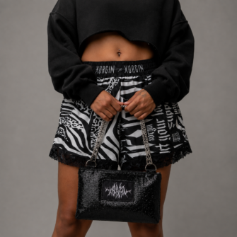 Sac Bandoulière BAISE EN VILLE Black shinny