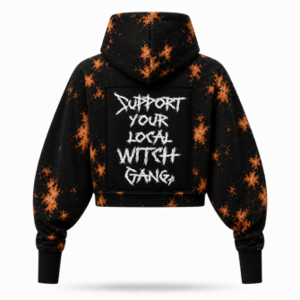 Crop Sweat Zippé Bleach — Patch Witch Gang | Alt