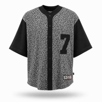 Chemise Baseball Unisex Léopard — Jersey Coton | Alt Streetwear